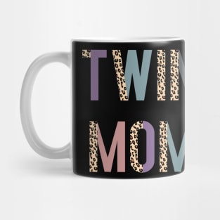 Twin Mom Shirt, Mother_s Day Shirt, Twin Mom Tshirt, Leopard Mug